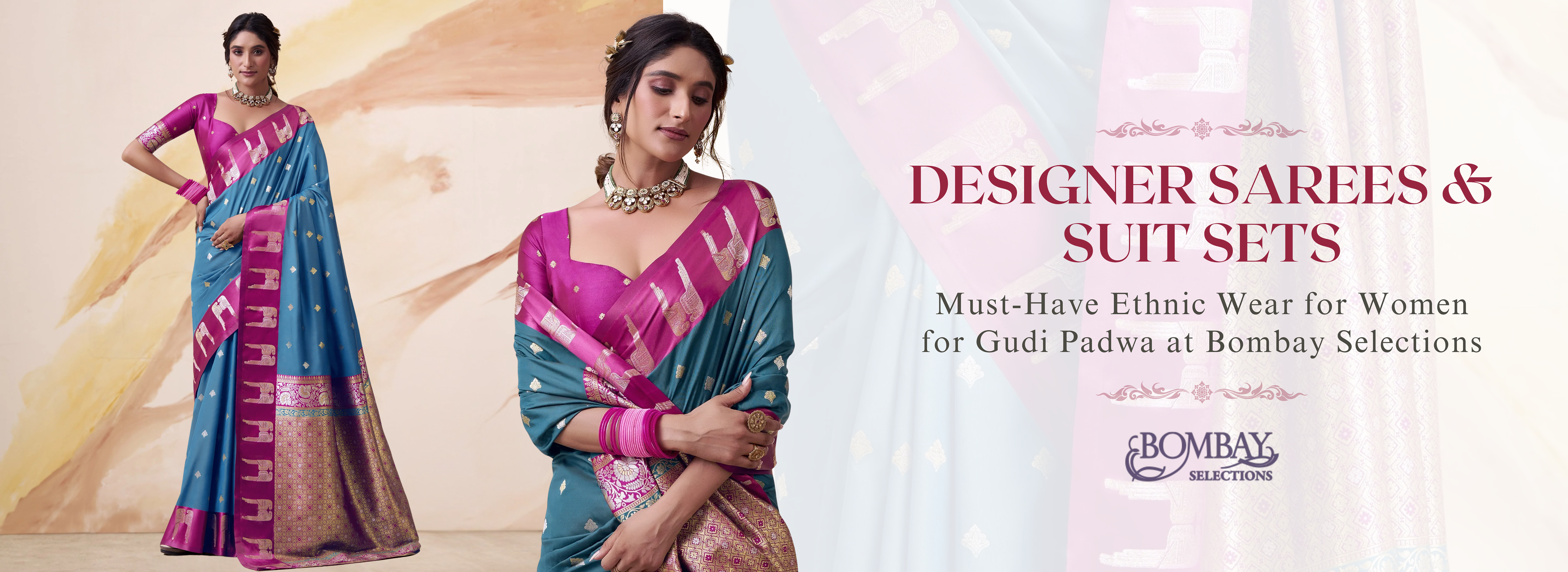 Designer Sarees & Suit Sets: Must-Have Ethnic Wear for Women for Gudi Padwa at Bombay Selections