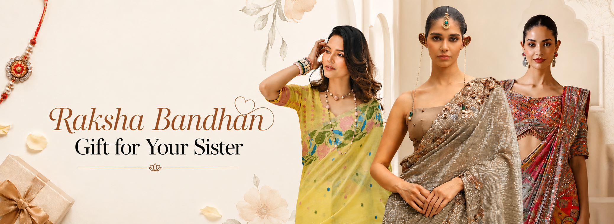 Designer Sarees for Women That Make the Perfect Raksha Bandhan Gift for Your Sister