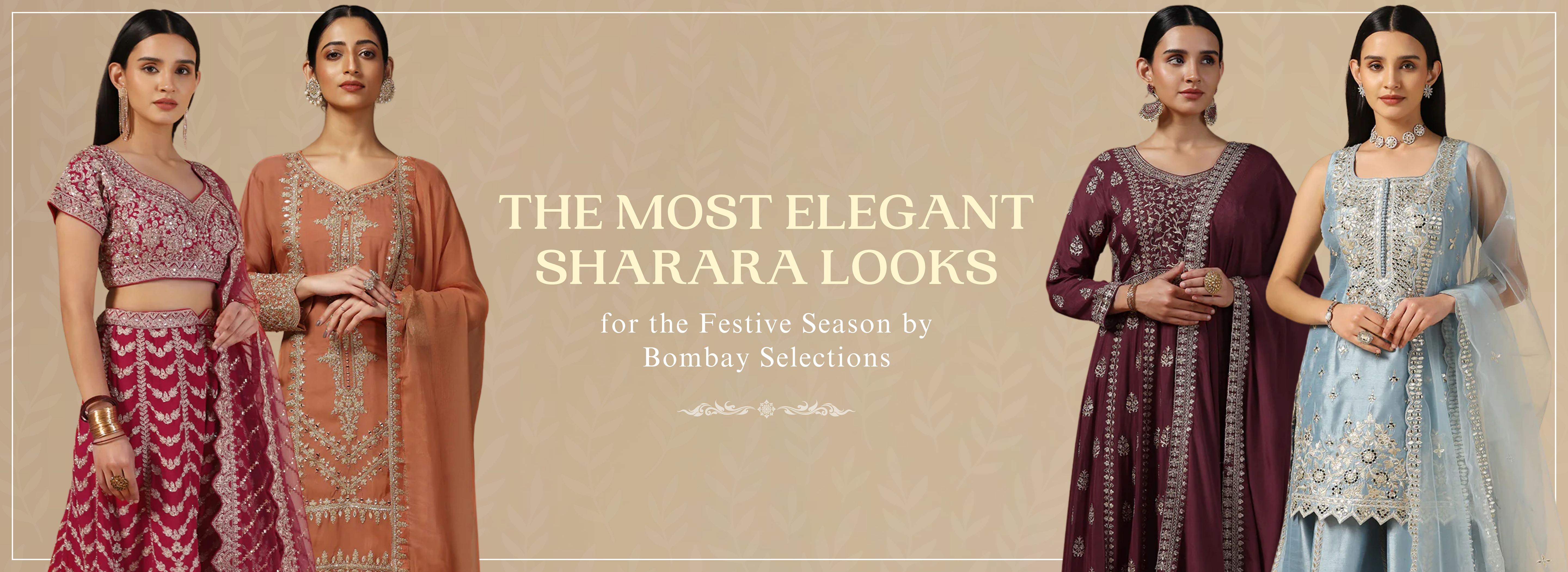 The Most Elegant Sharara Looks for the Festive Season by Bombay Selections