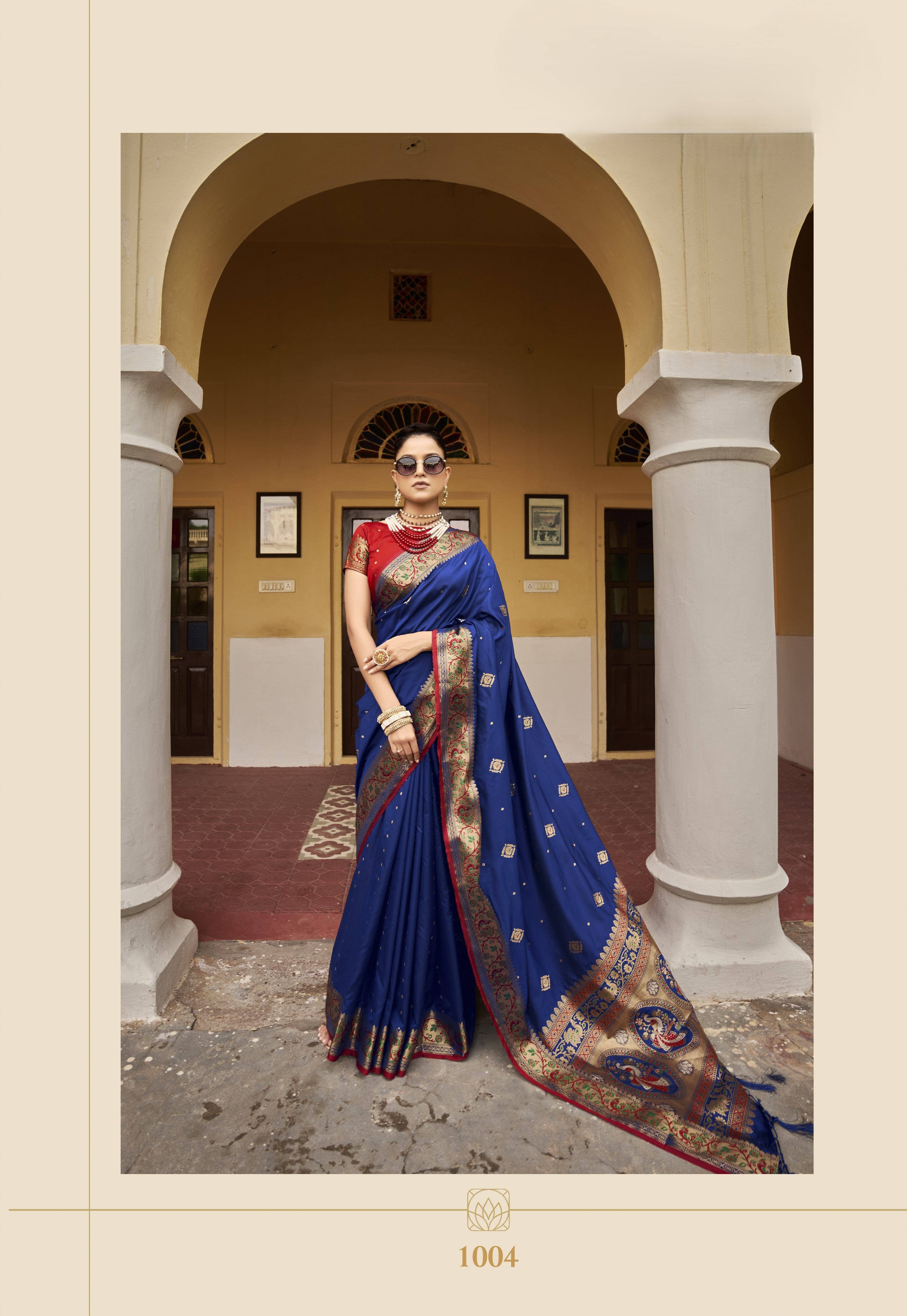 Exquisite Banarasi Paithani Silk Saree with Rich Peshwai Pallu