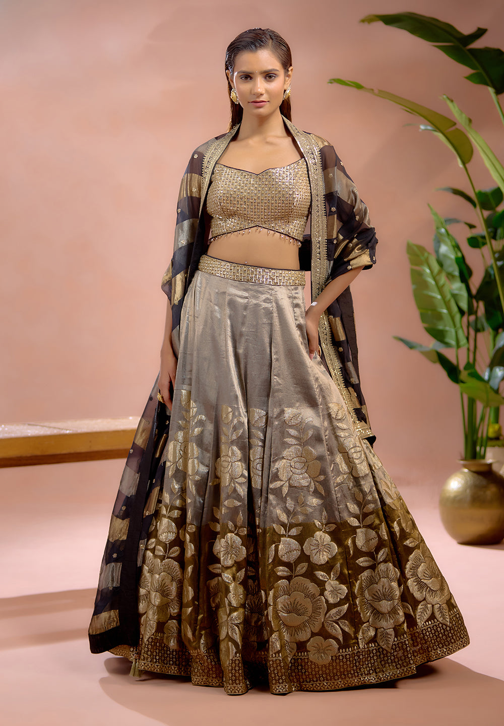 Tissue Lehenga For Weddings