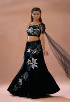 Black Velvet Lehenga Online