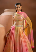 Silk Lehenga in Pink