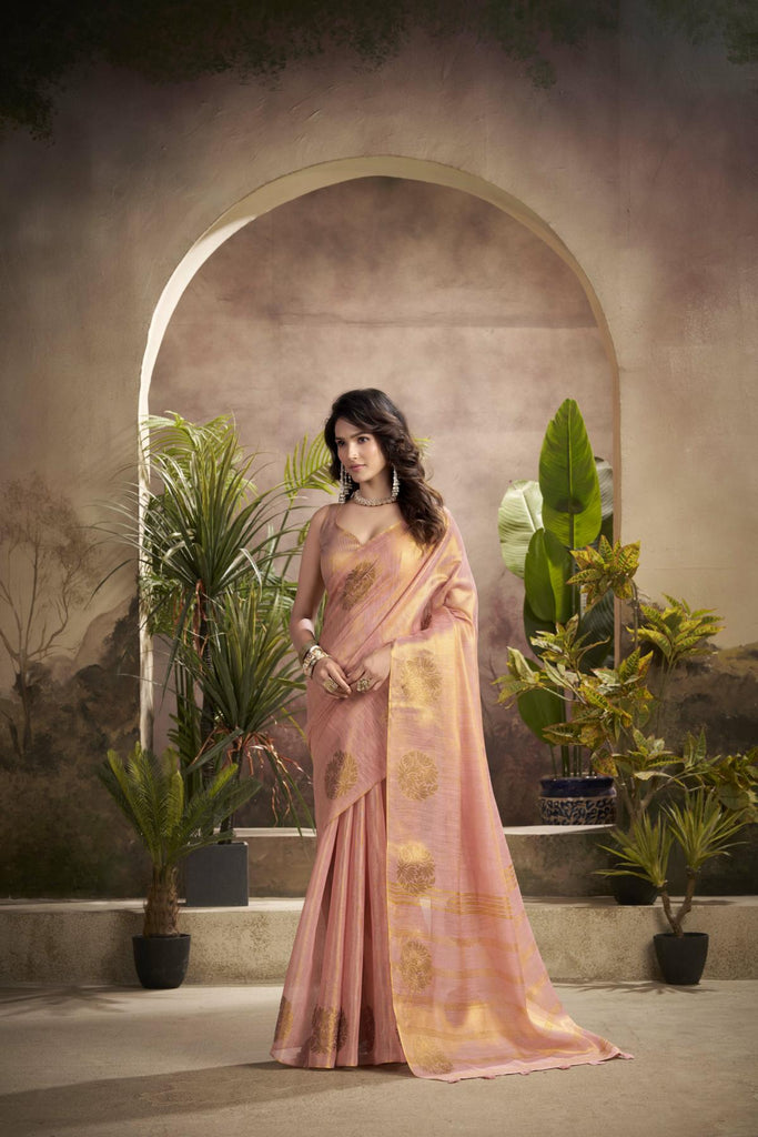 Tissue Saree with a Touch of Zari