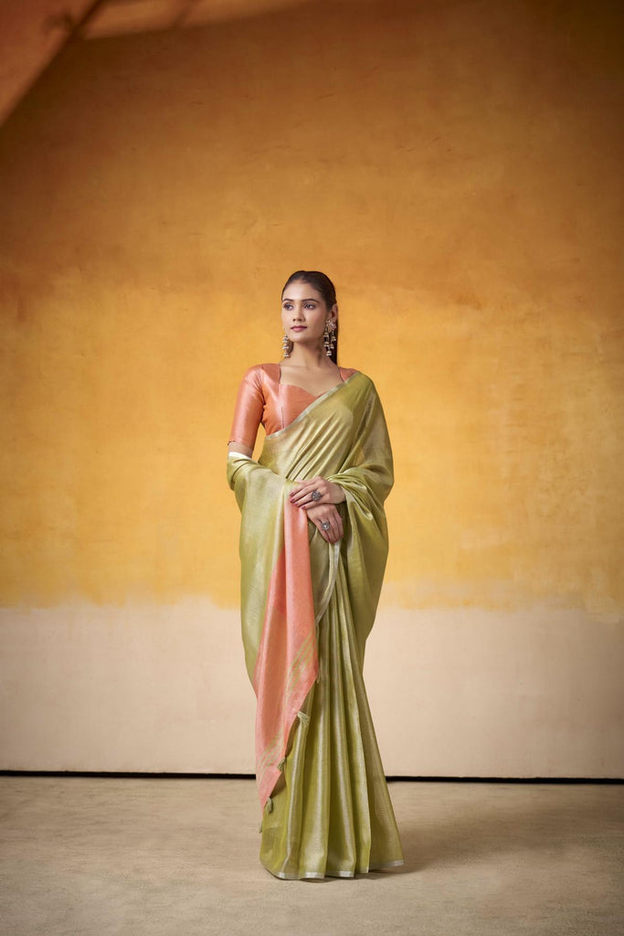 Tissue Saree with a Touch of Zari