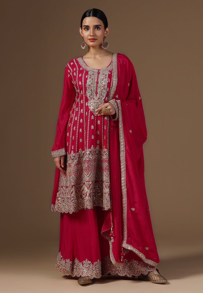 Elegance Crepe Sharara Suit