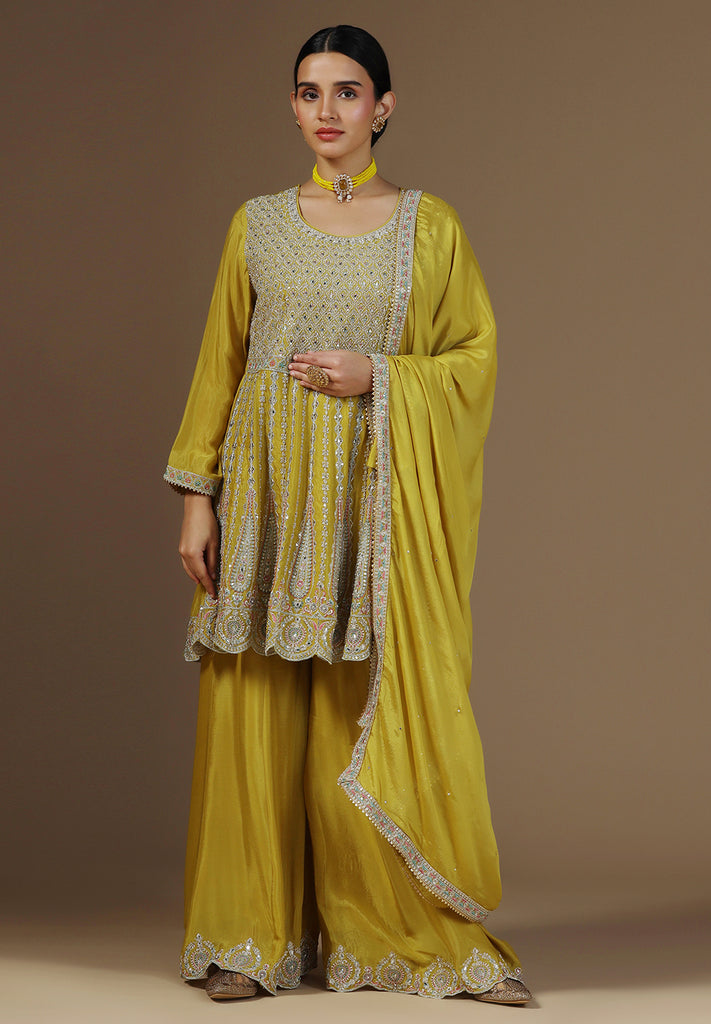 Elegance Crepe Sharara Suit