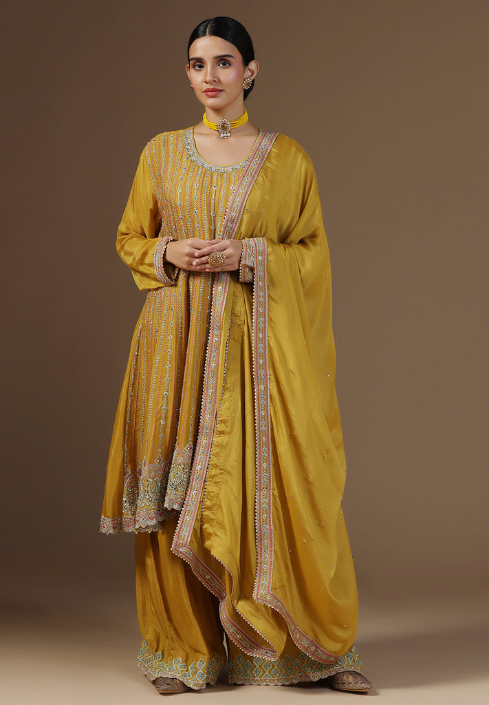 Elegance Crepe Sharara Suit