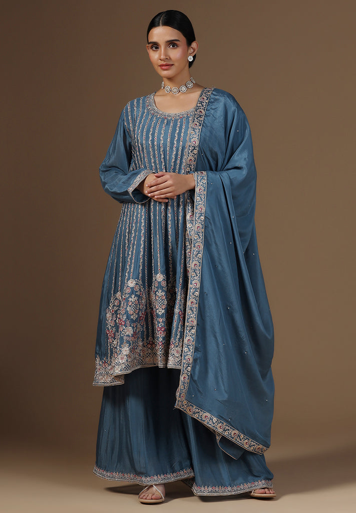 Elegance Crepe Sharara Suit