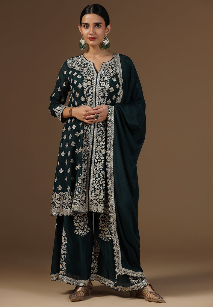 Elegance Crepe Sharara Suit