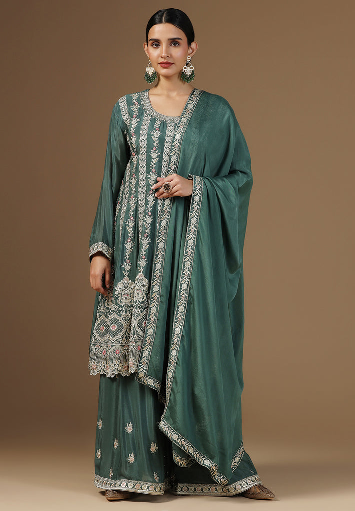 Elegance Crepe Sharara Suit