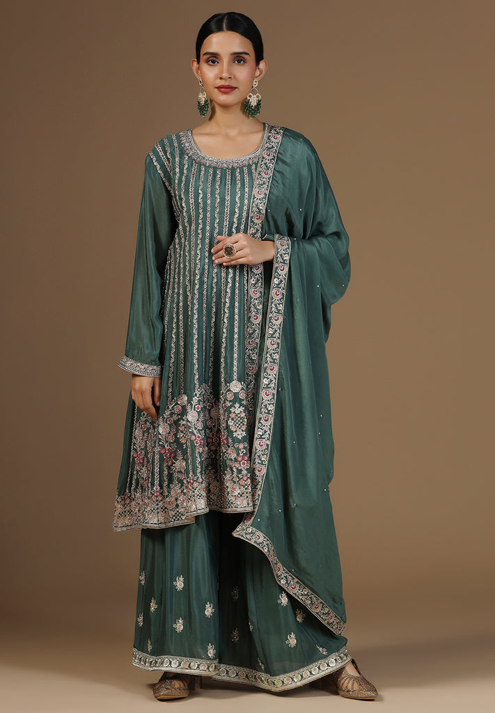 Elegance Crepe Sharara Suit