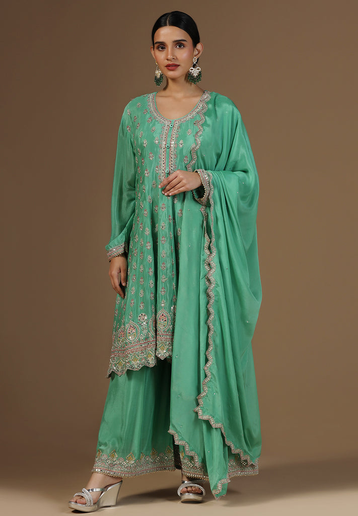 Elegance Crepe Sharara Suit