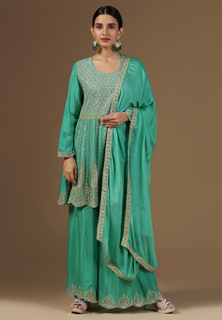 Elegance Crepe Sharara Suit