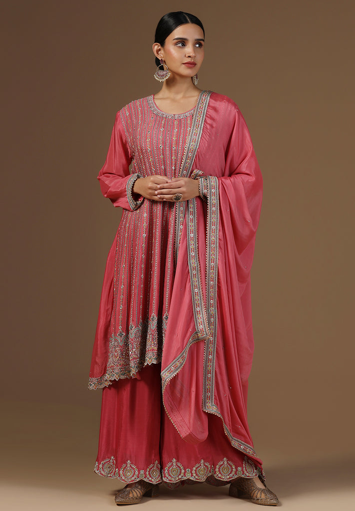 Elegance Crepe Sharara Suit