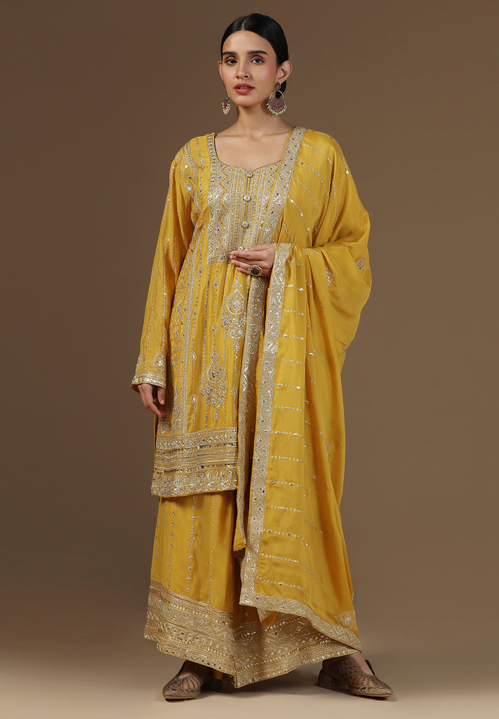 Elegance Crepe Sharara Suit