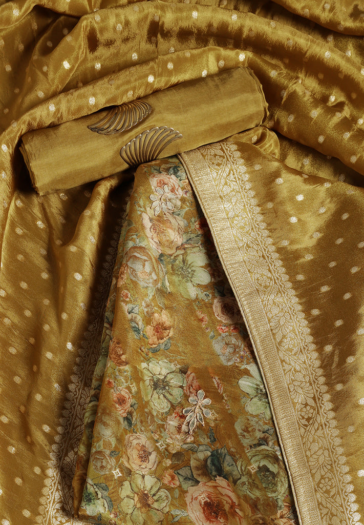 Uppada Silk Fabric Unstitched Suit