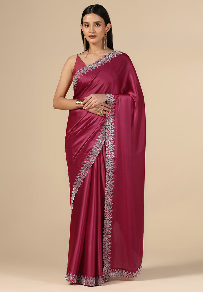 SWAROVSKI CUT WORK EMBROIDERY SAREE