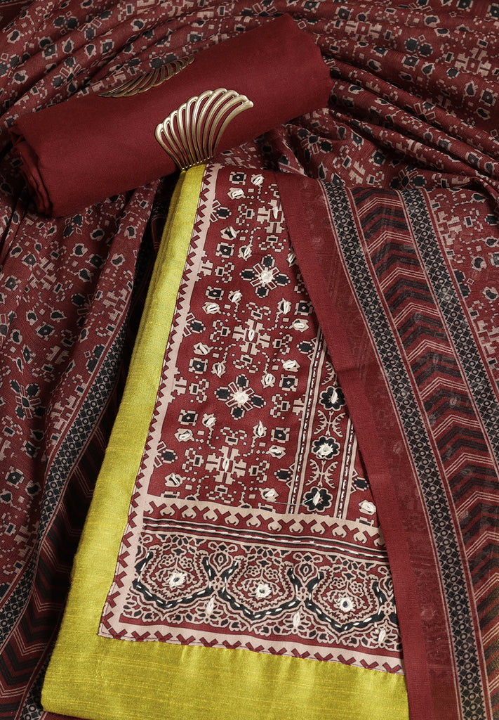 Chander Fabric Unstitched Suit