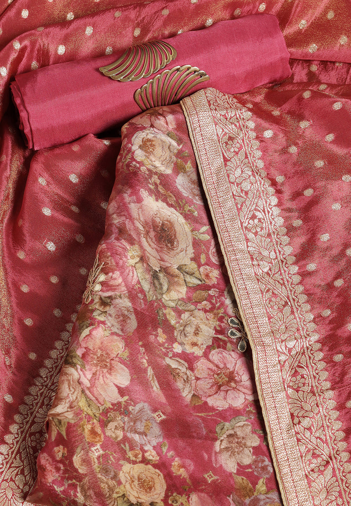 Uppada Silk Fabric Unstitched Suit