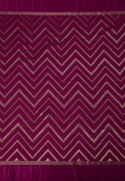 Shop Wine Banarsi Stain Silk Saree for Women