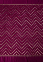 Shop Wine Banarsi Stain Silk Saree for Women