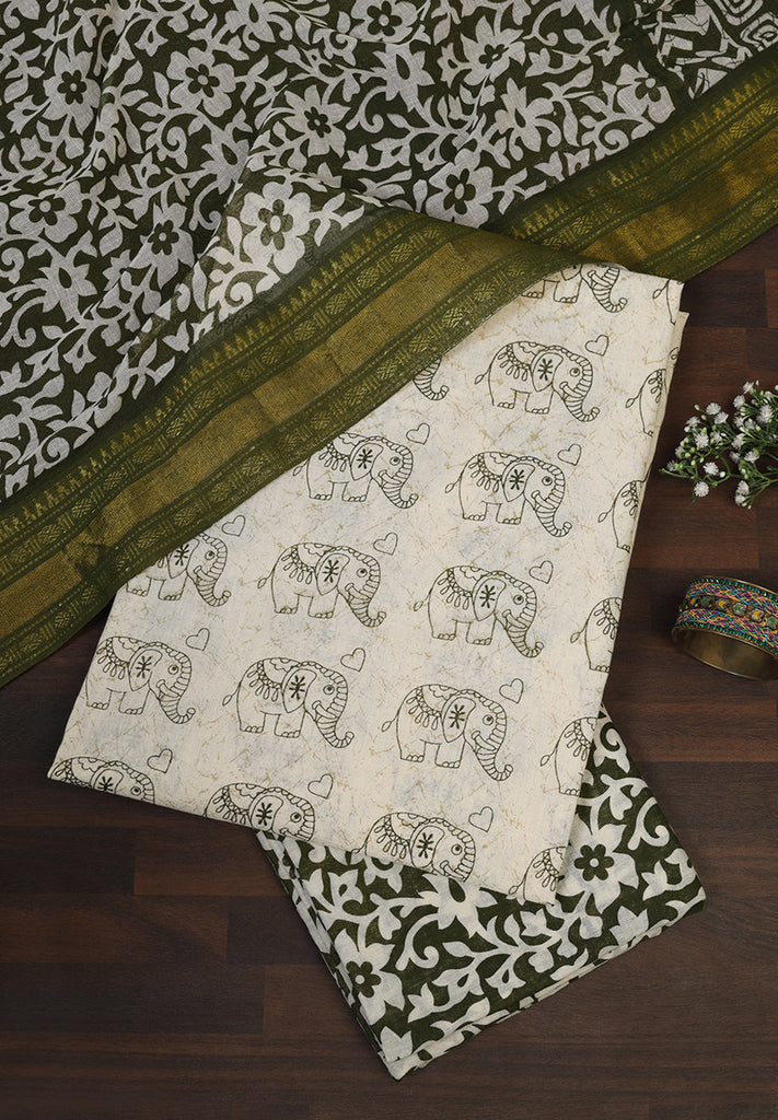 Cotton Unstitched Suit Set