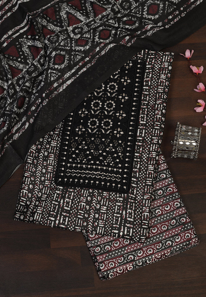 Cotton Unstitched Suit Set