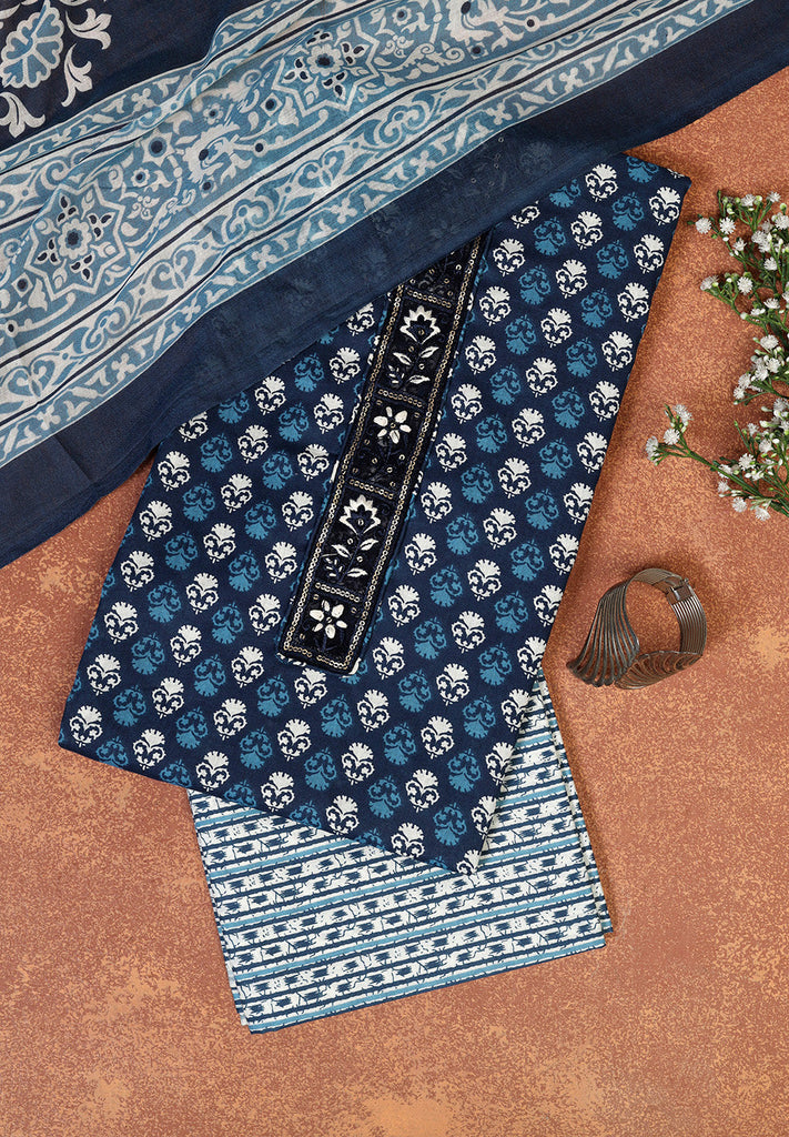 Cotton Unstitched Suit Set