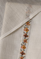 Cream Linen Unstitched Suit 