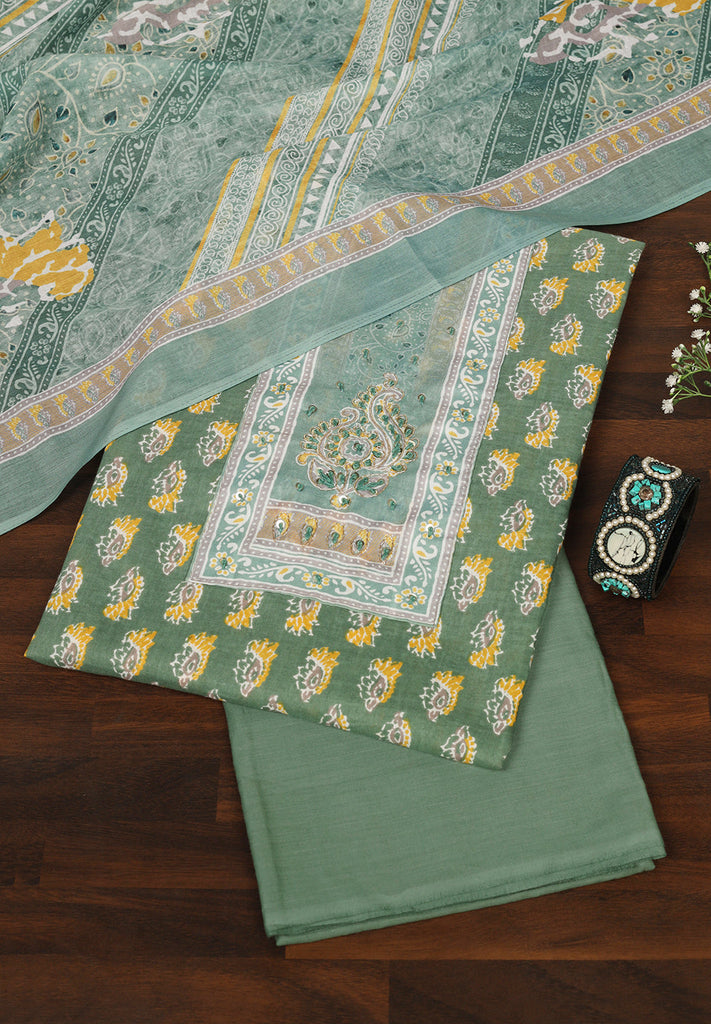 Cotton Unstitched Suit Set