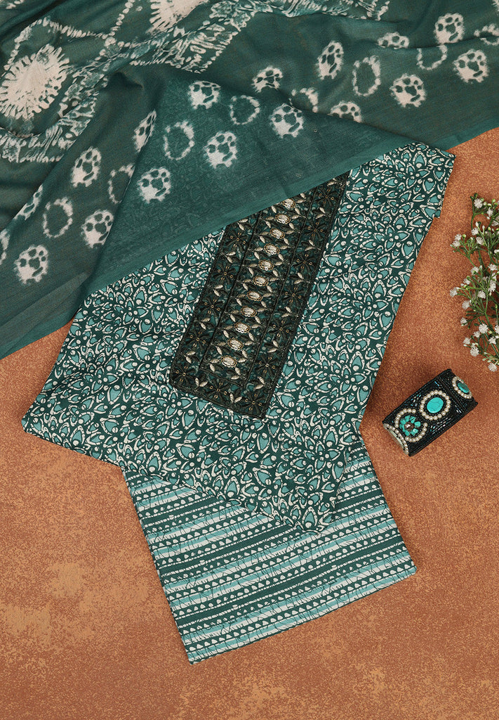 Cotton Unstitched Suit Set
