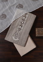 Trendy Cotton Unstitched Suit