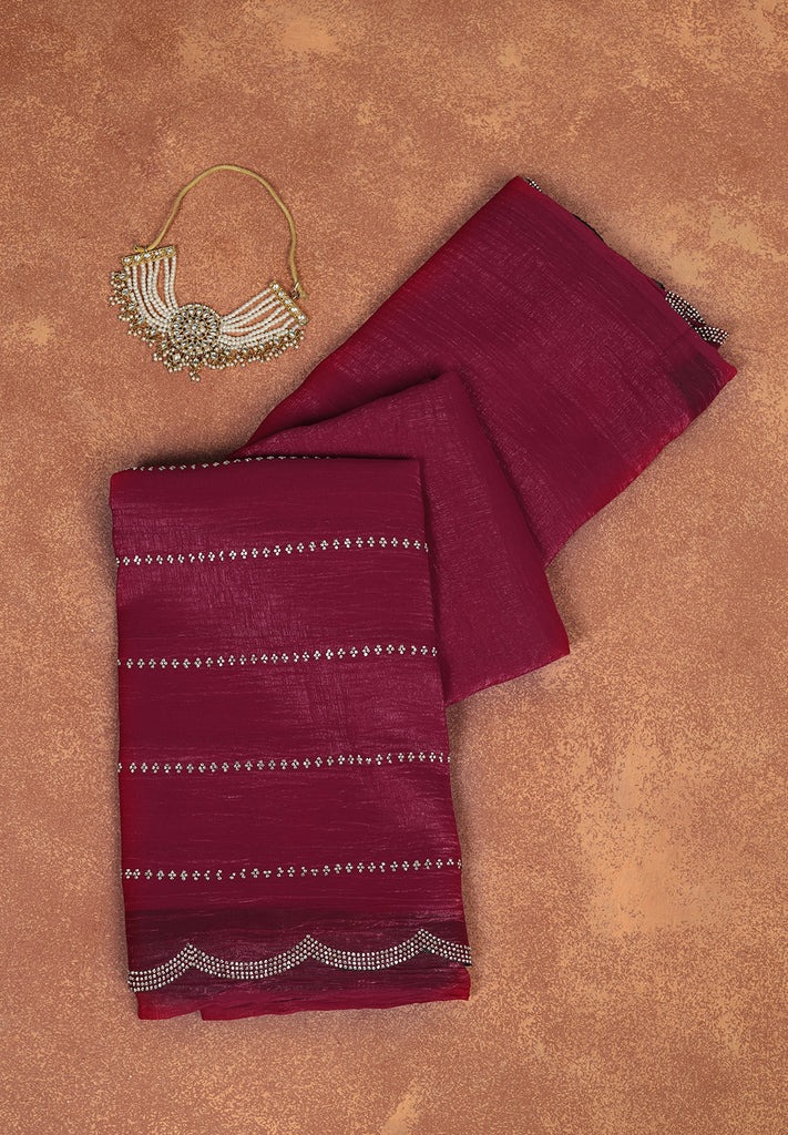 ZARKAN CUT WORK EMBROIDERY SAREE