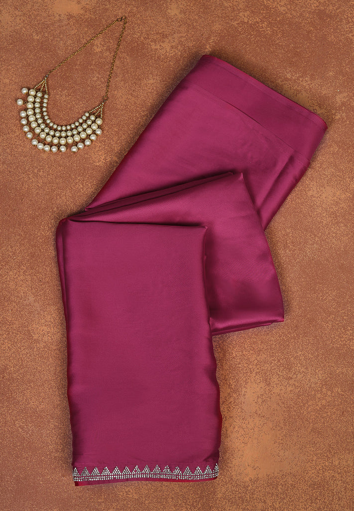 Satin Crepe Designer Saree