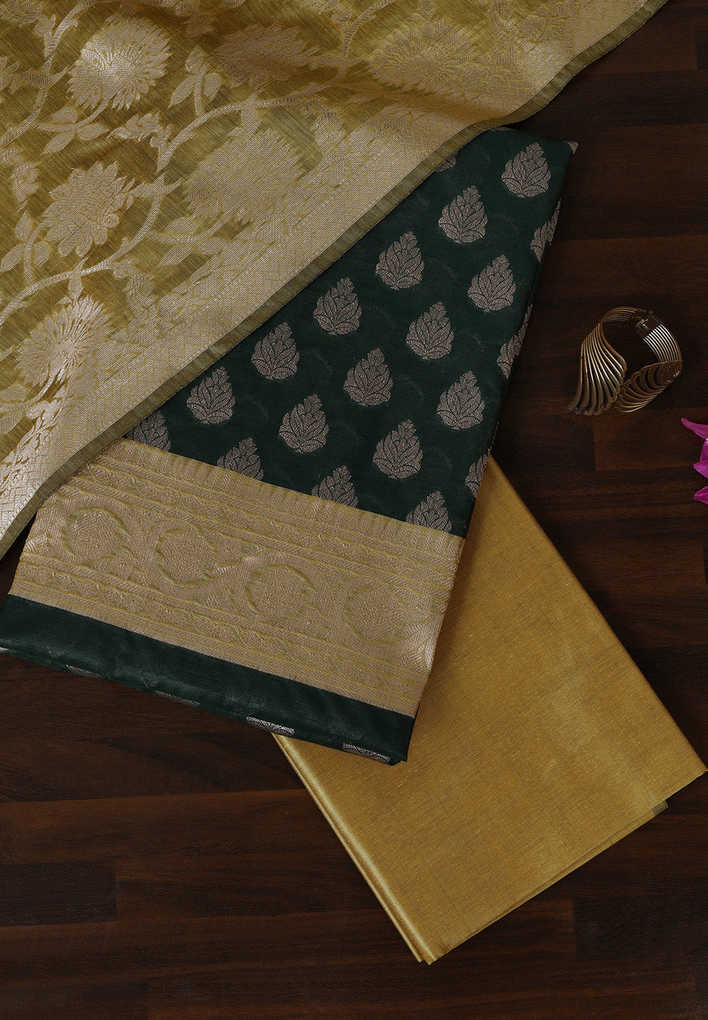 Royal Charm Banarsi Art Silk Suit Set