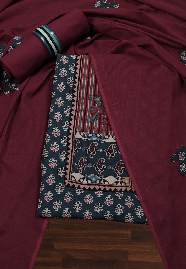 Buy Gujri Print Unstitched Suit for Women | Bombay Selections.