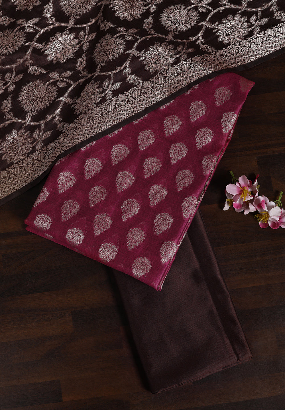 Royal Charm Banarsi Art Silk Suit Set