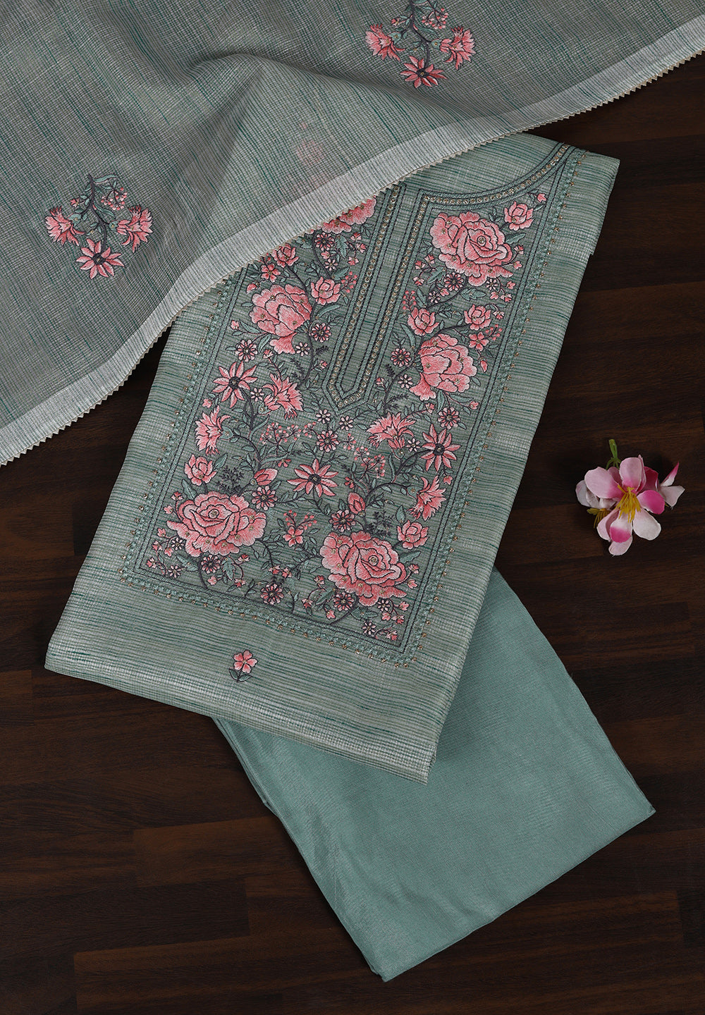 Kota Doria Fabric Suit Set