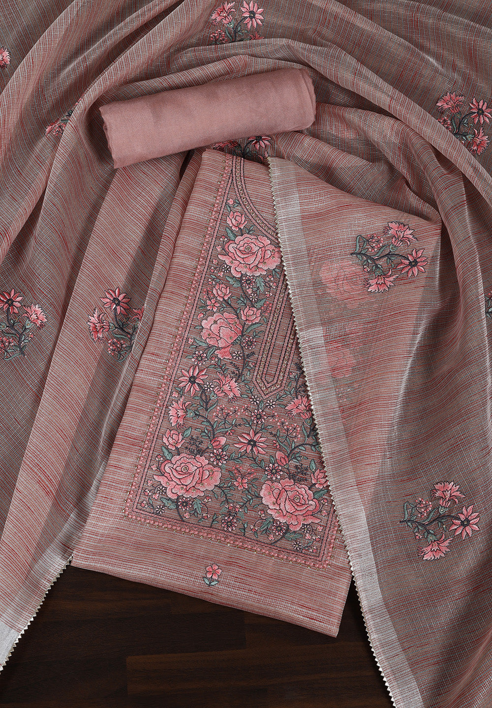 Kota Doria Fabric Suit Set