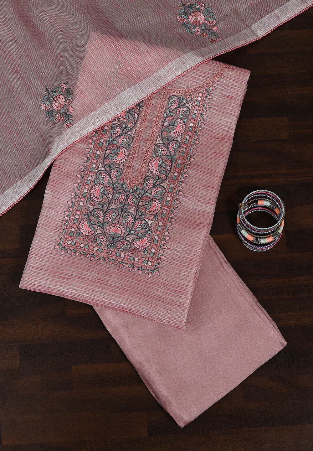 Kota Doria Fabric Suit Set