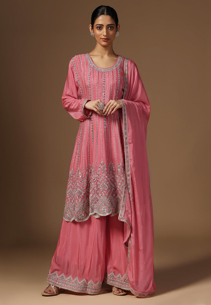 Elegance Crepe Sharara Suit