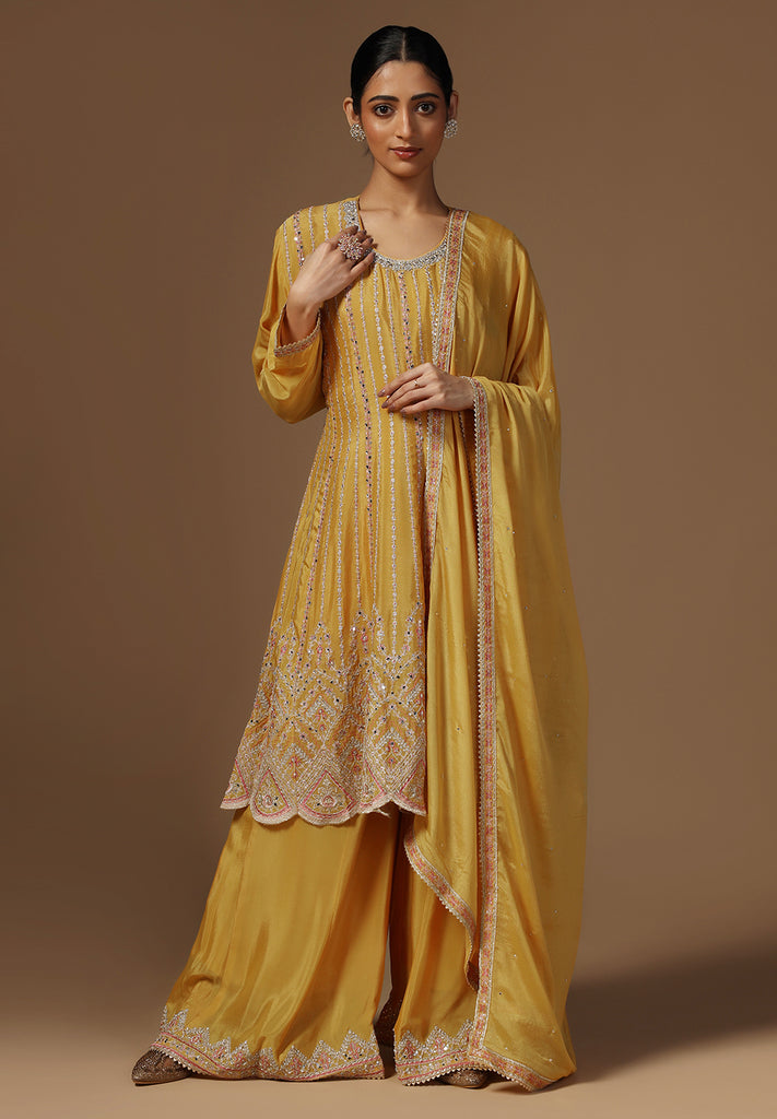 Elegance Crepe Sharara Suit