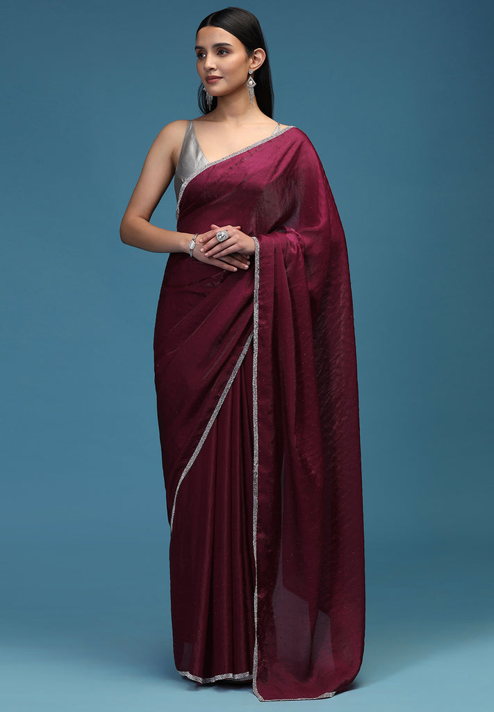 ZARKAN WORK EMBROIDERY SAREE