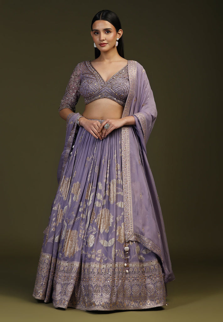 Buy Banarasi Readymade Lehenga for Bride | Bombay Selections