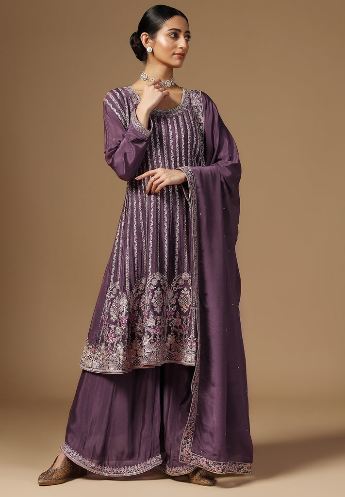 Elegance Crepe Sharara Suit