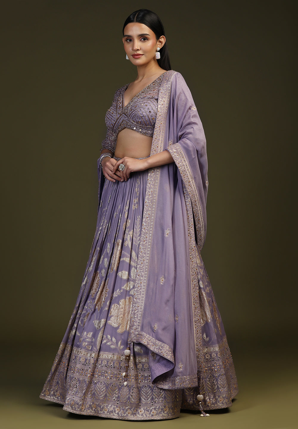 Buy Banarasi Readymade Lehenga for Bride Online at Best Price