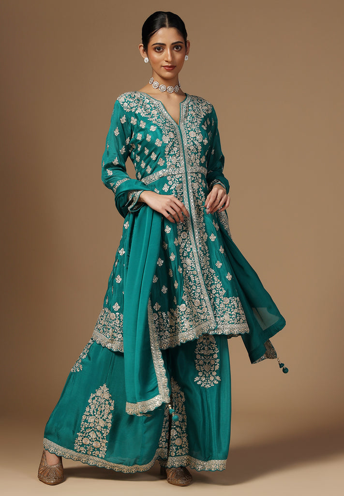 Elegance Crepe Sharara Suit