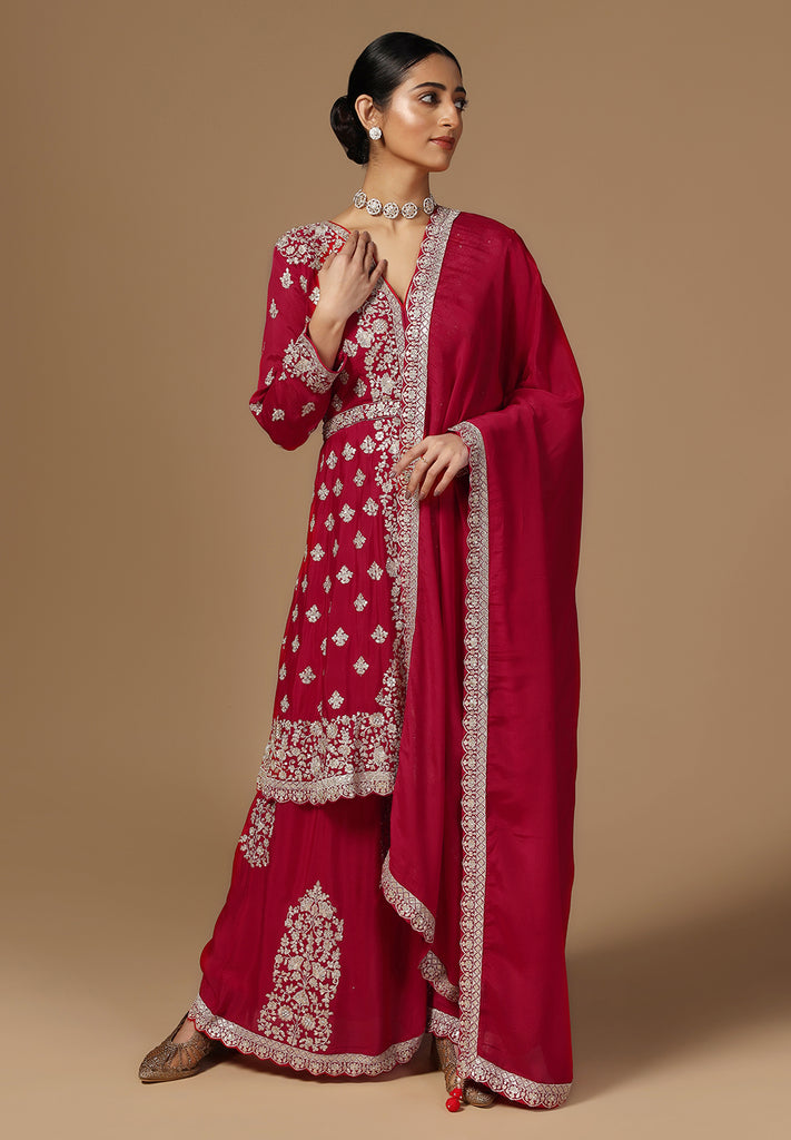 Elegance Crepe Sharara Suit