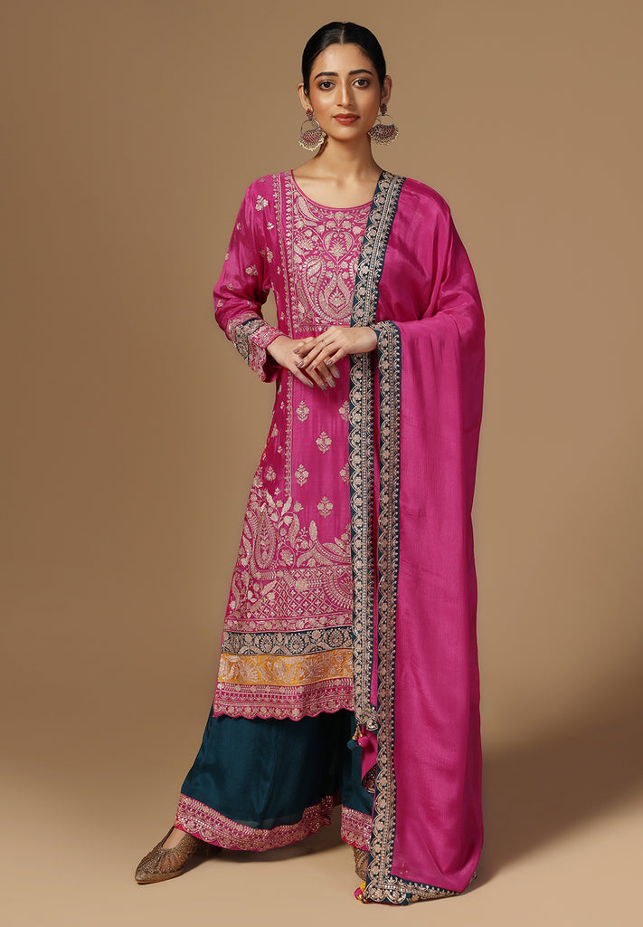 Elegance Crepe Sharara Suit